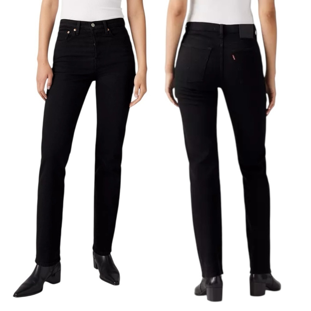 Levi’s Premium Wedgie Straight Size 27 Black Denim Jeans